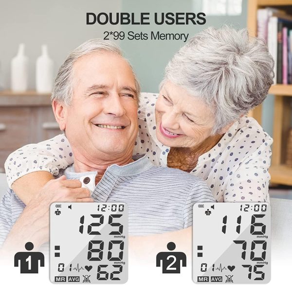 Blood Pressure Monitor, Bp Monitor with 2 Cuffs, The Medium and Extra Large - Image 5