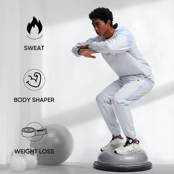 HOTSUIT Sauna Suit Men Anti Rip Sweat Suits Gym Boxing Workout Jackets - Image 4