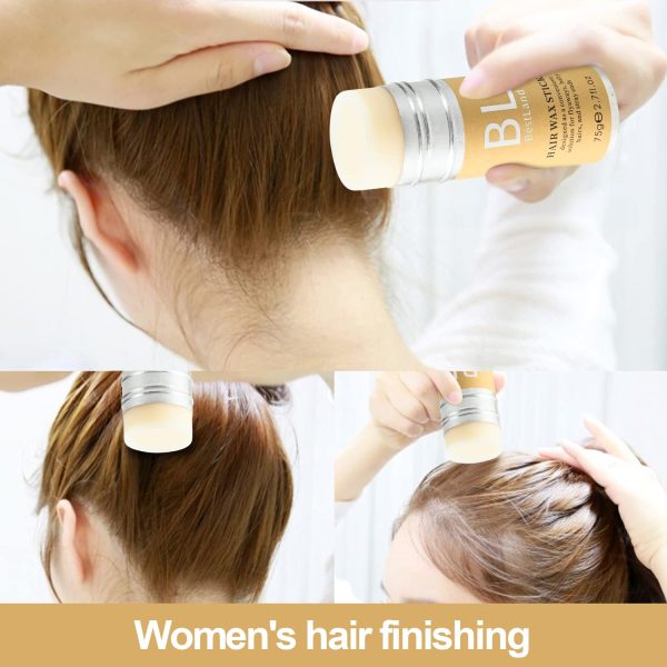 4Pcs Hair Wax Stick & Slick Back Hair Brush Versatile Hair Styling Set, - Image 4