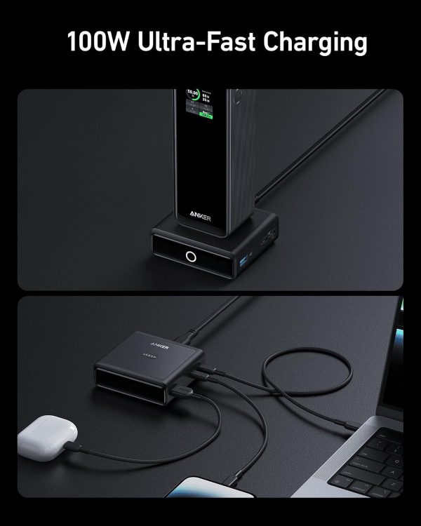 Anker Charging Base, 100W Fast Charging with 4 Ports, for Anker Prime Power - Image 4