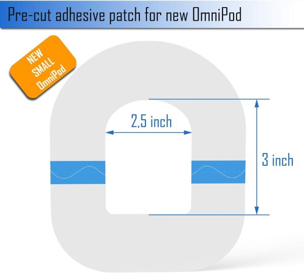 Adhesive Patches Pre-Cut for Omnipod 5, Dash – Pack of 25 – Waterproof, - Image 7