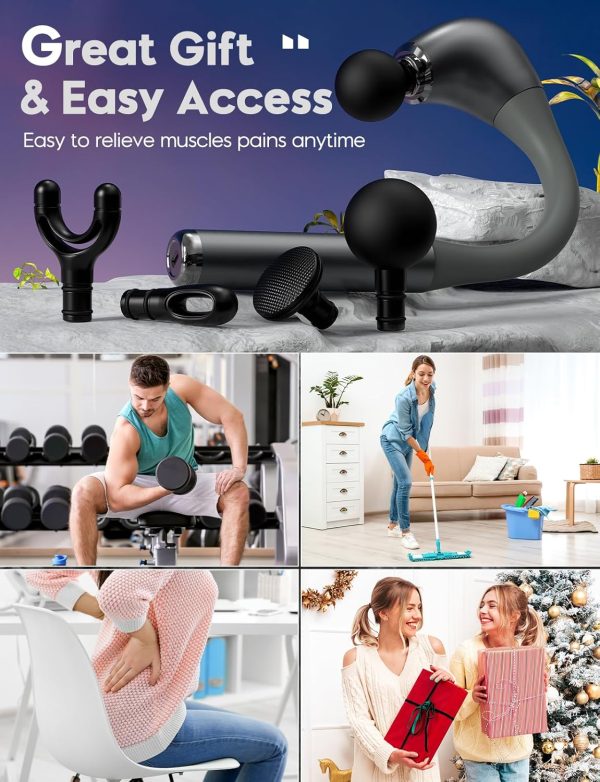 FVZ Massage Gun with Upgraded Extension Handle, 10MM Massage Gun Deep - Image 8