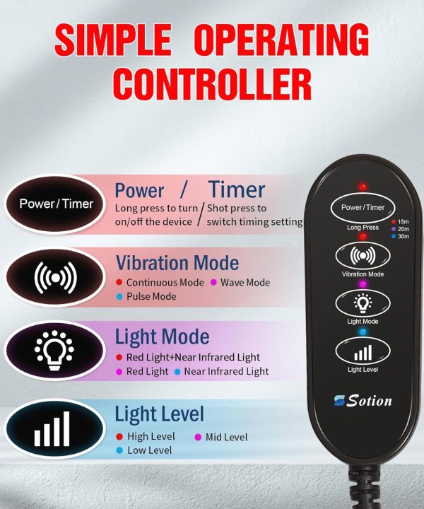 Sotion Red Light Therapy Belt with Massage-Red Light Therapy for Body&Near - Image 6