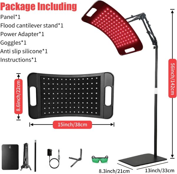 Red Light Therapy for Face and Body, Infrared Light Therapy Lamp with Stand - Image 6