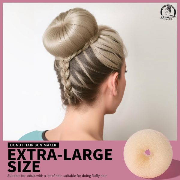 Teenitor Hair Bun Shaper Set with Extra-large, Large, Medium, Small - Image 3