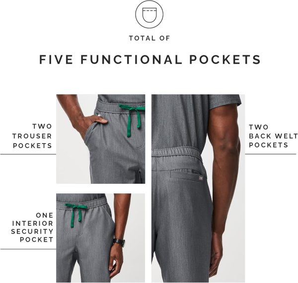 FIGS Tansen Jogger Scrub Pants for Men — Slim Fit, 5 Pockets, 4-Way - Image 5