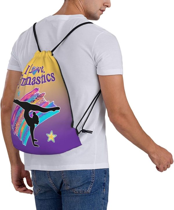 Gymnastics Drawstring Bags For Women Gymnast Drawstring Backpack Water - Image 9