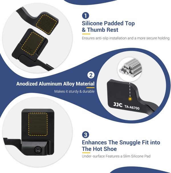Foldable A6700 Thumb Up Grip for Sony A6700 Camera Only, Aluminum Alloy - Image 5