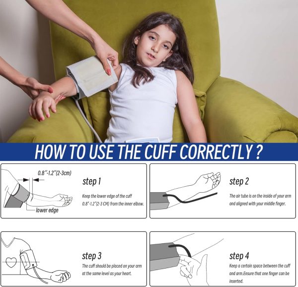 Child Small Cuff Compatible with Most BP Monitors 5.5”-9.5” Inches - Image 6