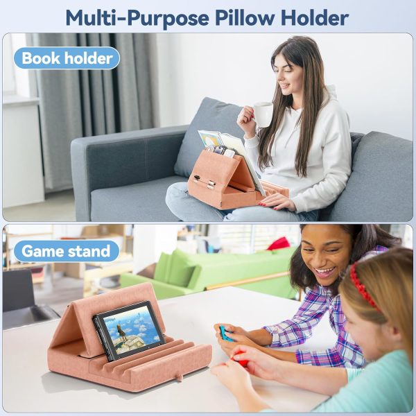 KDD Tablet Pillow Holder, Foldable iPad Stand for Lap, Bed and Desk -Tablet - Image 7