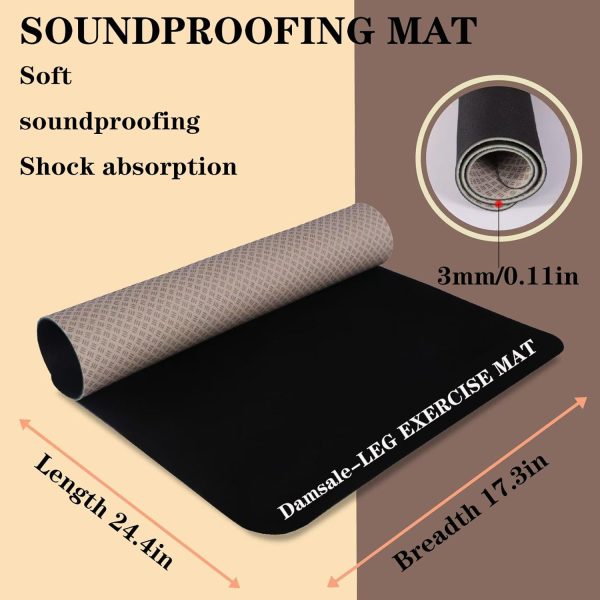 Non-Slip Workout Mat for Under Desk Ellipticals, Exercise Mat for Ellipse - Image 2