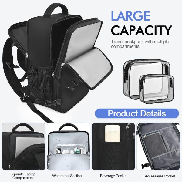 Travel Backpackfor Men Women Flight Approved, Carry-on Backpack Personal - Image 5