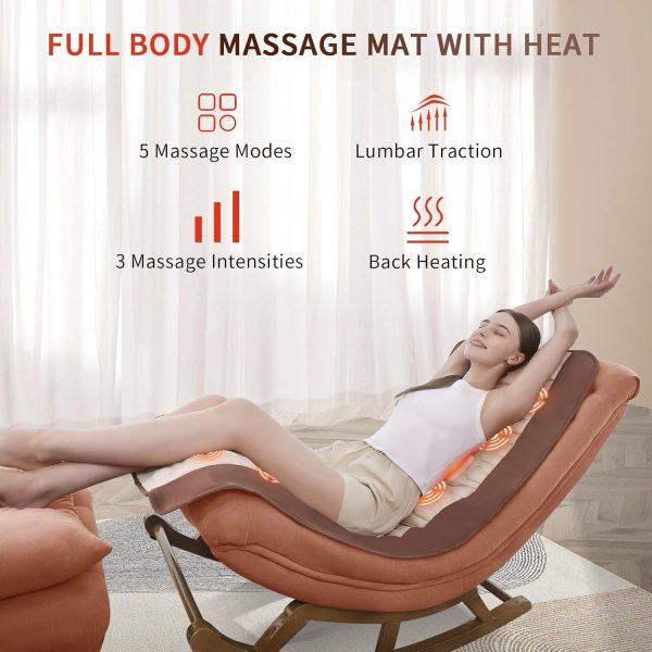 Full Body Massage Mat with Heat, Back Massager for Pain Relief Deep Tissue, - Image 2