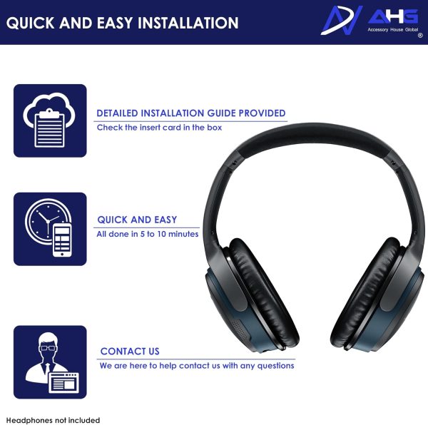 AHG Premium SoundLink AE2 Ear Pads Cushions Compatible with Bose SoundLink - Image 7