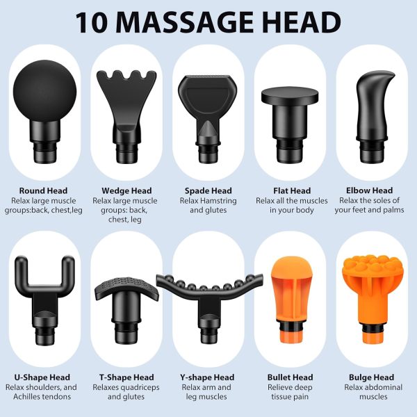 TOLOCO Massage Gun, Massage Gun Deep Tissue, Percussion Massage Gun with 10 - Image 5