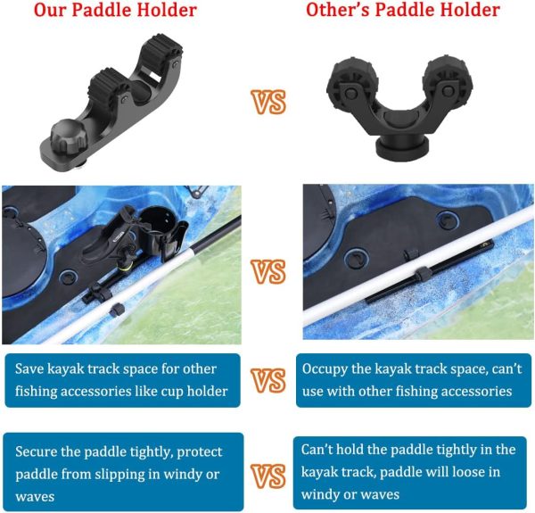 Kayak Paddle Holder, Save Kayak Track Space, Kayak Fishing Net Holder, - Image 4