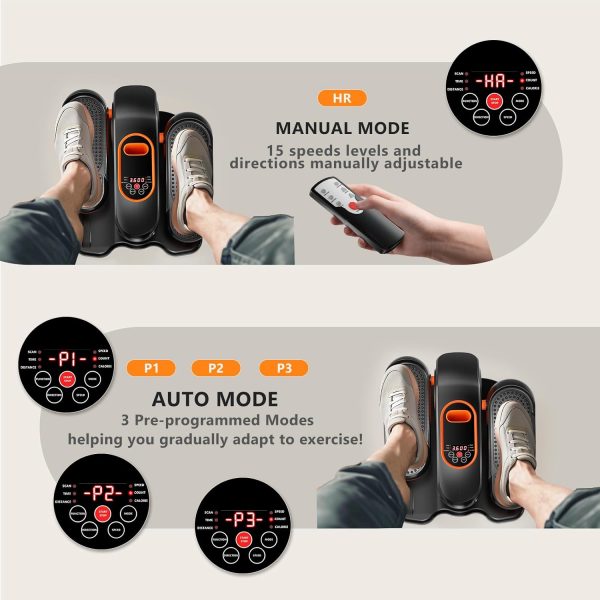 Under Desk Elliptical Machine, Ellipse Leg Exerciser for Seniors with 15 - Image 6