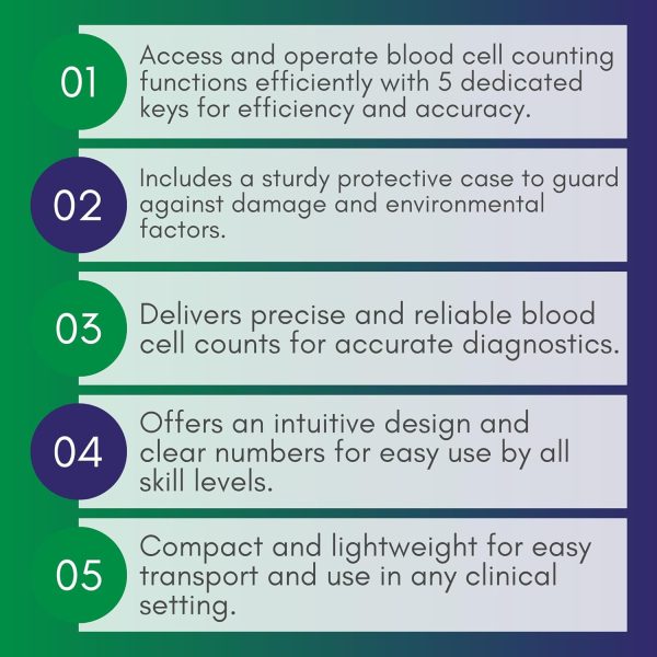 Blood Cell Counter 5 Key with Protective Case - Image 4