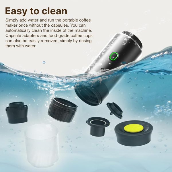 Portable Coffee Machine for Car Home Travel 3 in 1 Cordless Electric Coffee - Image 7
