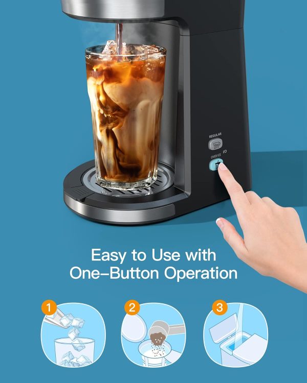 Famiworths Single Serve Coffee Maker, Iced and Hot Coffee Maker for K Cup & - Image 4