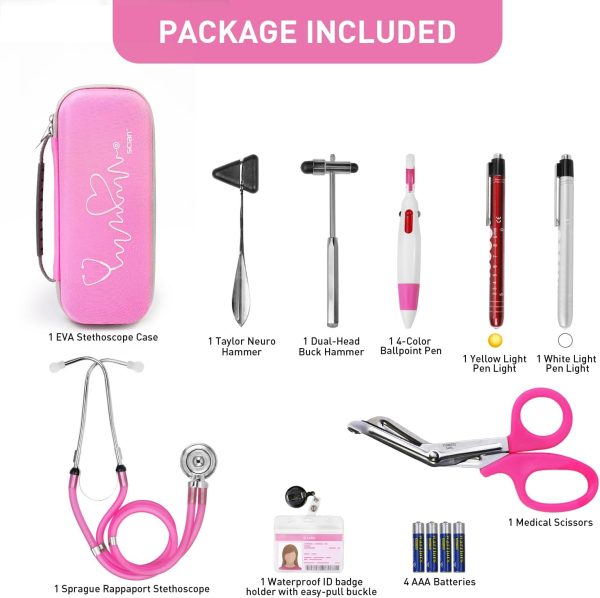 Scian 13 Pcs Stethoscope Case Kits, Supplies Inclued, Perfect Nurse Gift - Image 3