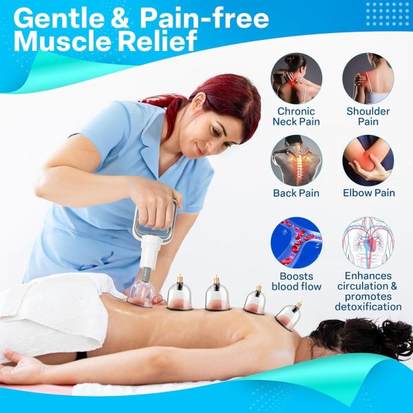 Cupping Kit, Cupping Therapy Sets Massage Back, Pain Relief, Physical - Image 4
