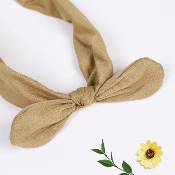 Huachi 12 Pack Bow Headbands for Women Elastic Hair Band Headwraps Knotted - Image 4