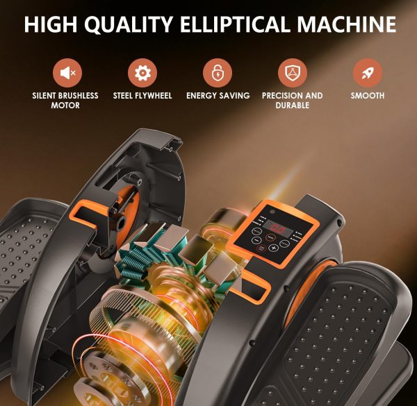 Under Desk Elliptical Machine for Home,Ellipse Leg Exerciser for Seniors - Image 2