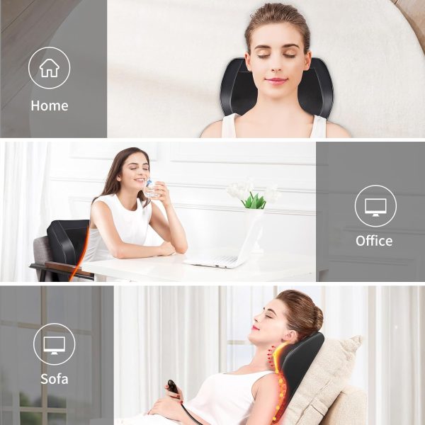 Boriwat Back Massager with Heat, Massagers for Neck and Back, 3D Kneading - Image 8
