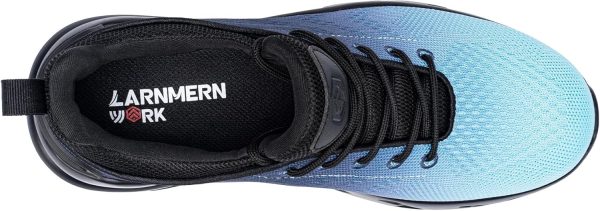 LARNMERN Mens Non Slip Work Shoes Slip On Water Resistant Walking Sneakers - Image 4