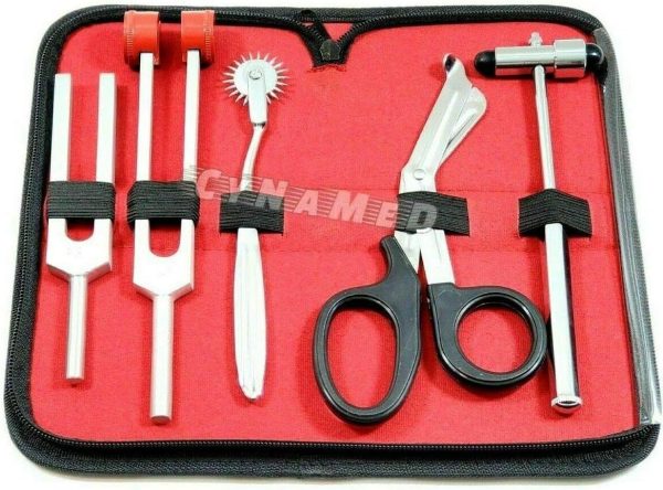5 Piece Student Diagnostic Kit - Reflex Neurological Buck Hammer And Tuning - Image 5