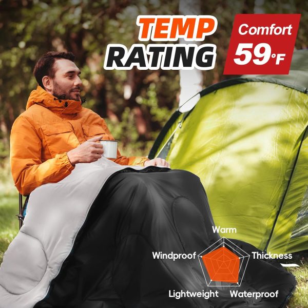 MEREZA Sleeping Bags XL for Adults Mens Large Wide Sleeping Bag for Camping - Image 2