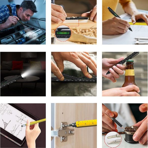 Gifts for Men, Stocking Stuffers for Adults Men, Multi-Tool Pen Set Fathers - Image 4