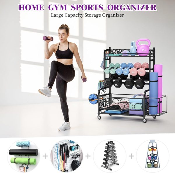 Weight Rack for Dumbbells, Dumbbell Rack Weight Stand, VOPEAK Home Gym - Image 2