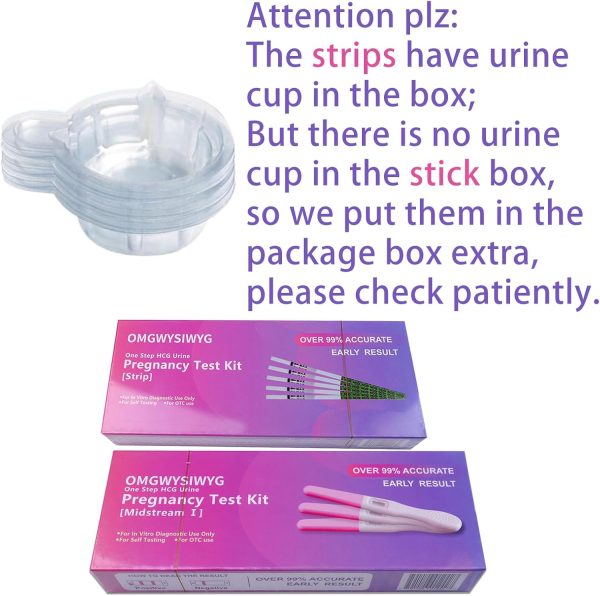 Early Detection Pregnancy Test Set Combo Pack 16 Counts, Hcg Test Sticks - Image 8