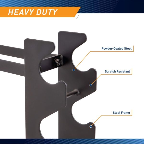 Marcy Weight Storage Organizer Racks for Dumbbells, Kettlebells, Weight - Image 4