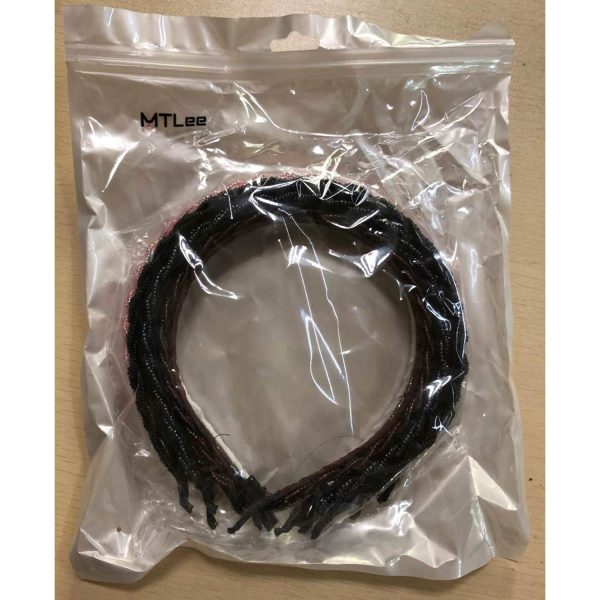 MTLEE 6 Pieces Beaded Headbands for Women Sparkly Crystal Beaded Hair Hoop - Image 8