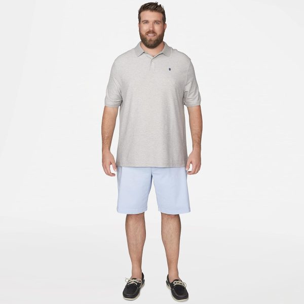 IZOD Men's Saltwater 9.5" Flat Front Chino Short - Image 4