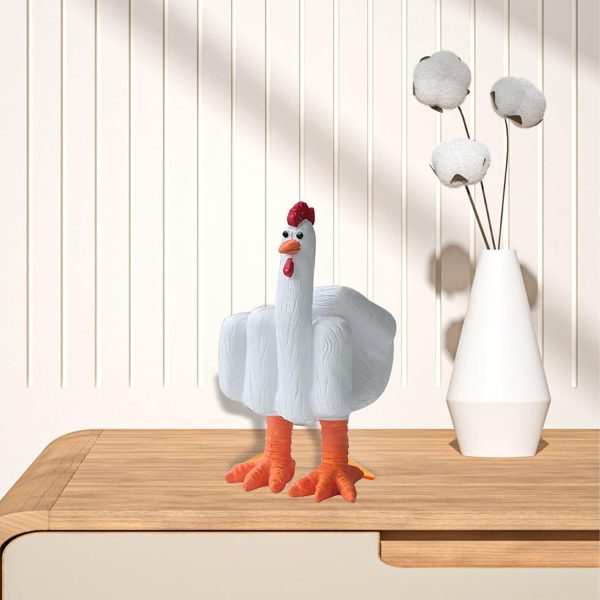 Funny Middle Finger Resin Garden Statue, Quirky Home and Desk Decoration, - Image 4