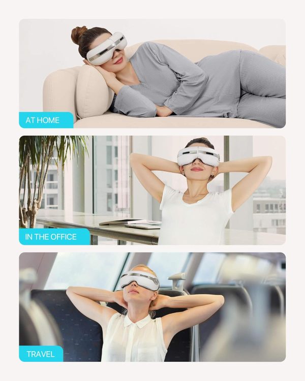 ALLJOY Eye Massager with Heat and Cooling for Migraines, Dry Eyes, Dark - Image 9