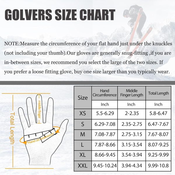 Achiou Winter Gloves, Gloves for Men Women, Upgraded Touch Screen Texting - Image 5