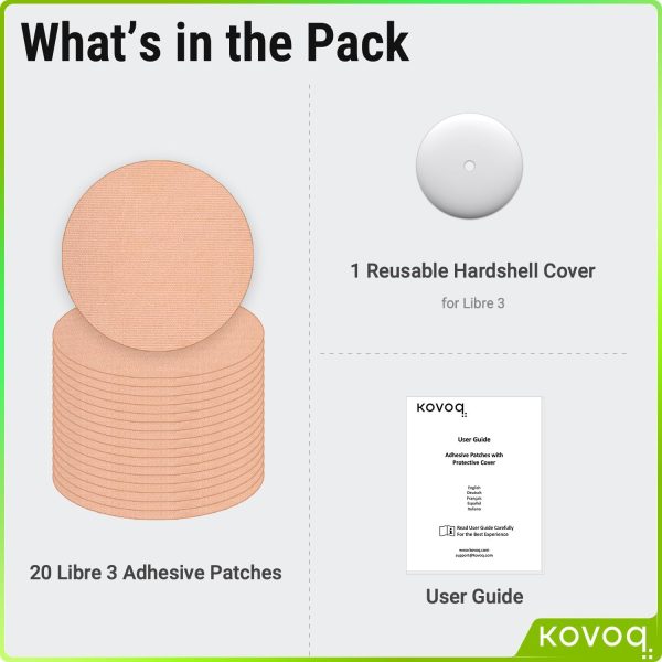 Freestyle Libre 3 Sensor Covers with Reusable Hardshell Cover by KOVOQ, - Image 7