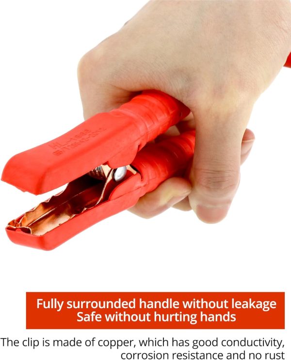 QWORK Heavy-Duty Jump Starter Cables 13ft 2000A Peak Current - Automotive - Image 4