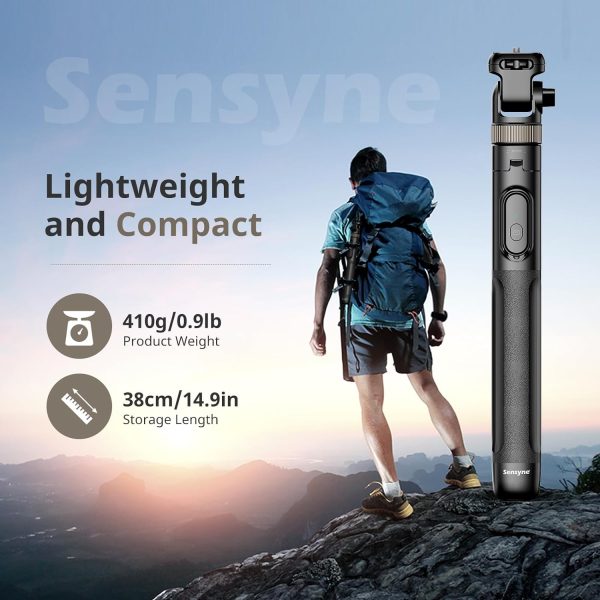 Sensyne 72"" Phone Tripod, Extendable Tripod for iPhone & Selfie Stick with - Image 5