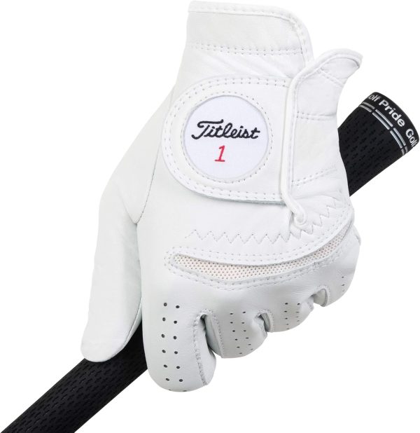 Titleist Perma-Soft Men's Regular Left Pearl , Medium/Large - Image 2