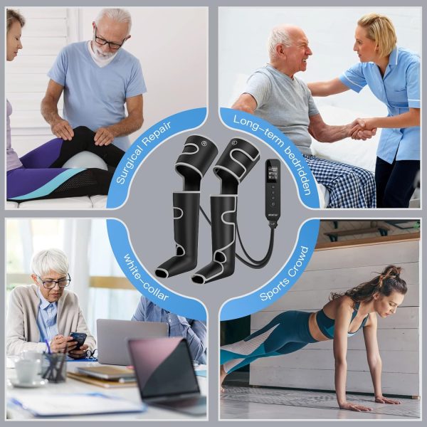 CINCOM Leg Massager with Heat, Air Compression Leg Massager for - Image 7