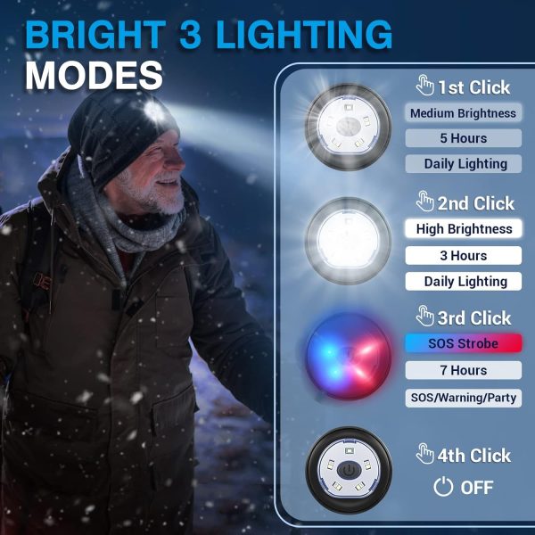 Men Gifts LED Beanie Hat with Light - Christmas Stocking Stuffers Birthday - Image 4