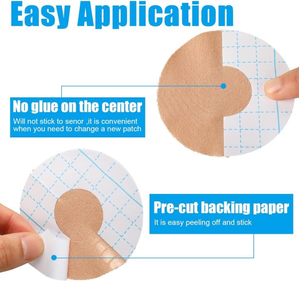 80 Pcs Adhesive Patch Color Sensor Covers, Continuous Glucose Monitor - Image 4