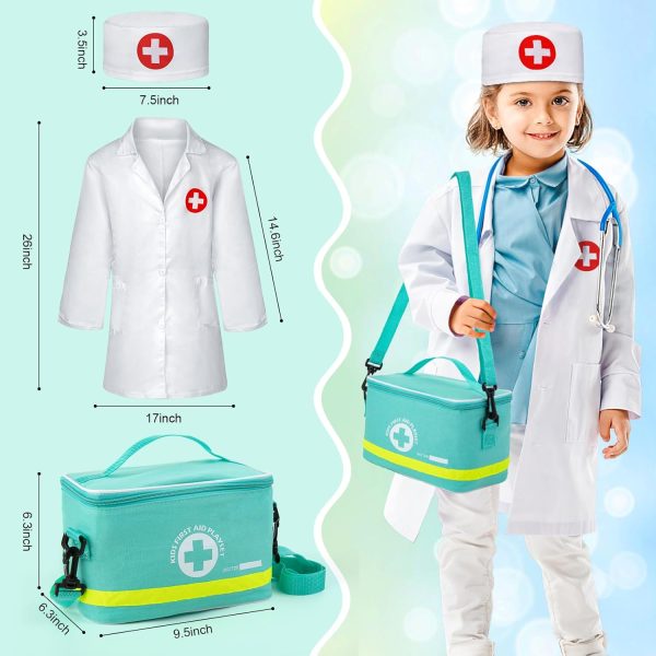 Sundaymot Doctor Kit for Kids, 34 Pcs Pretend Playset for Toddlers, Doctor - Image 5