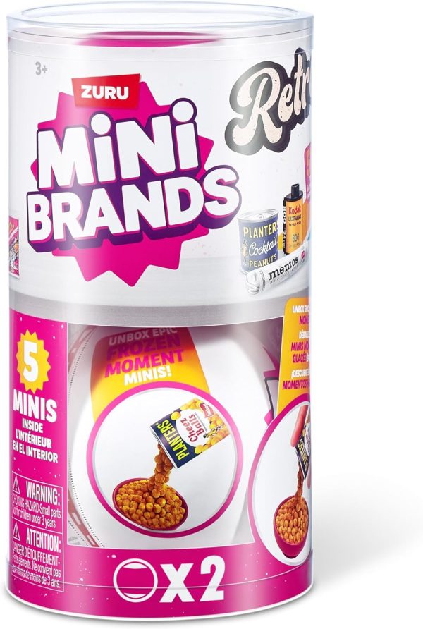 Mini Brands Retro 2 Pack Capsule with 60+ Mystery Mini's to Collect, Real - Image 2